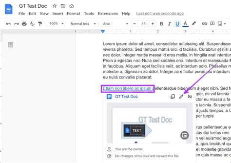 find hyperlinks in google docs