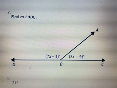 find m angle abc