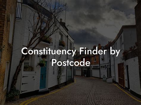 find my constituency by postcode
