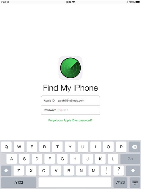 find my device iphone login