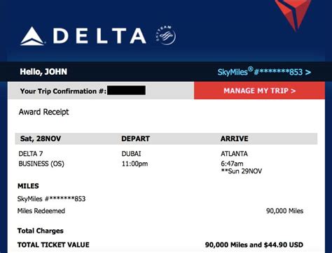 find my trip delta airlines