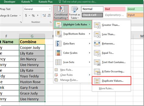 find partial duplicate names in excel