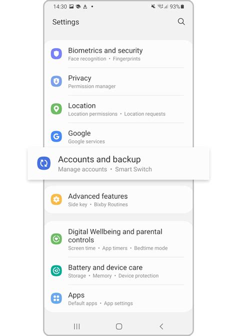 find samsung phone using google account