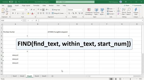 find string in excel