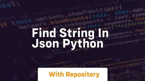 Find String In Json Python