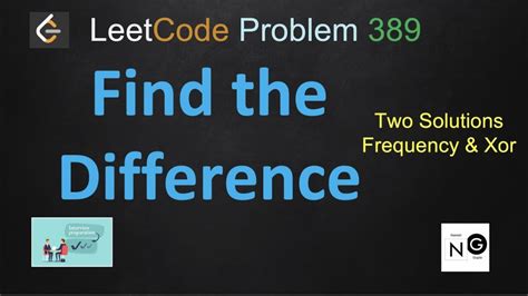 Find The Difference Leetcode Solution