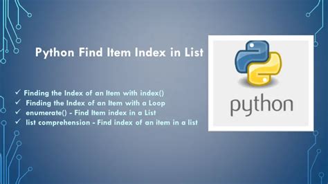 find the index of a list item python