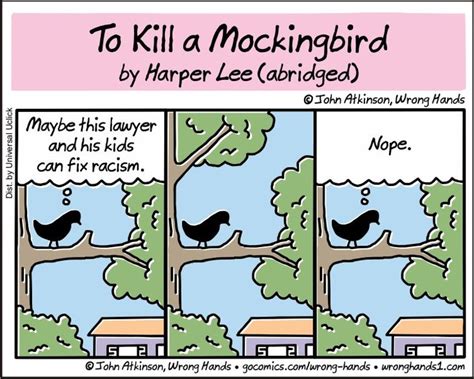 find three examples of such humor in to kill a mockingbird