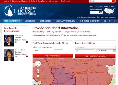 find your representative by zip code