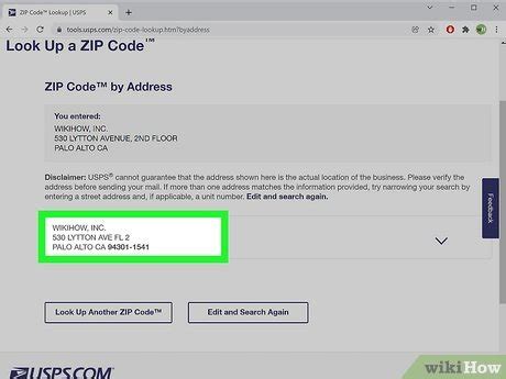 find zip code from address