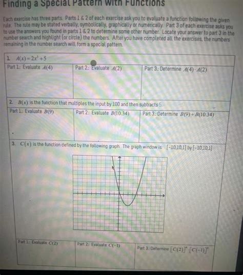 Finding A Special Pattern With Functions