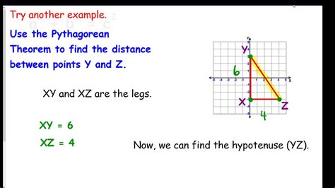 finding distance between two points using pythagorean theorem worksheet