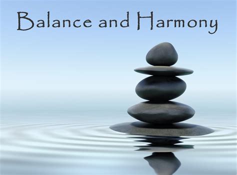 Finding Harmony and Balance