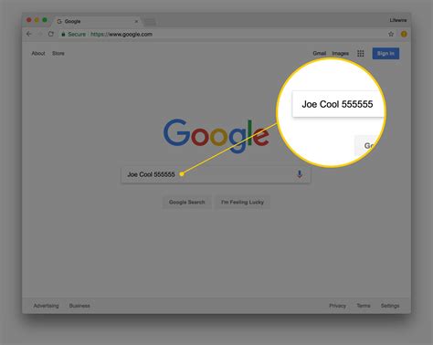 finding phone number with google