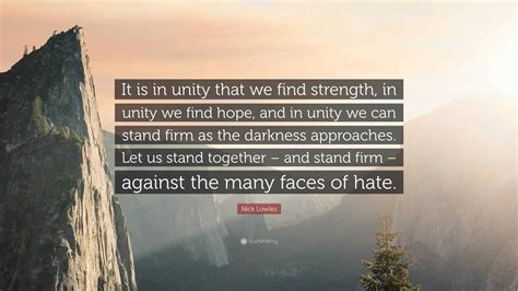 finding strength in unity quote