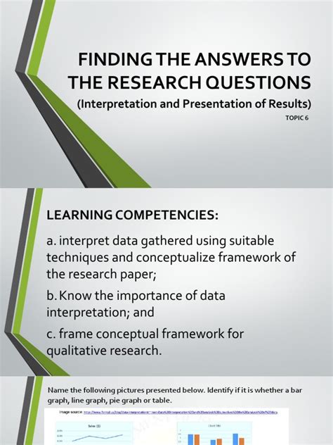 finding the answers to the research questions interpretation and presentation of results