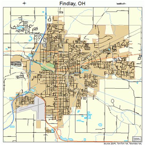 Findlay Ohio Zip Code Map