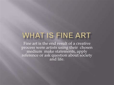 Fine Art Definition De