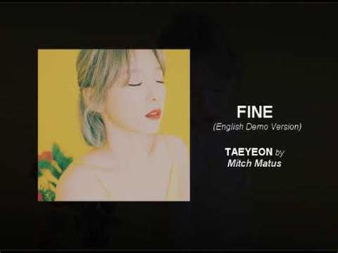 fine by taeyeon english version