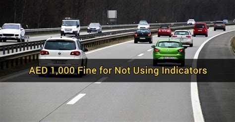 fine for not using indicator