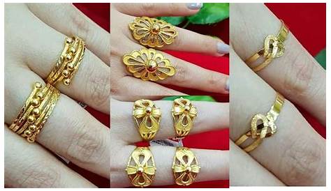 Buy 2018 gold color finger ring leaf