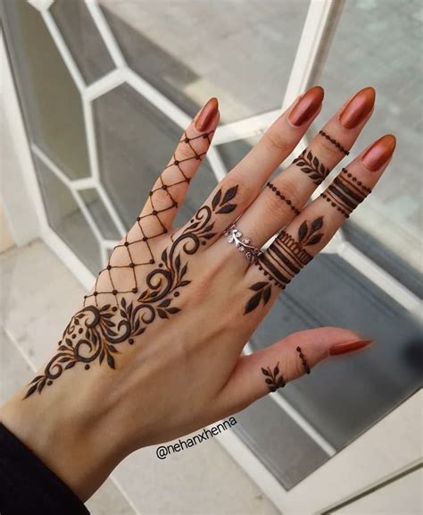 Finger Henna Patterns