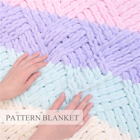 Finger Knitting Blanket Loop Yarn