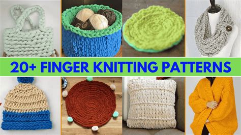 Finger Knitting Patterns For Beginners