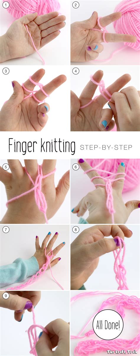 Finger Knitting Tips