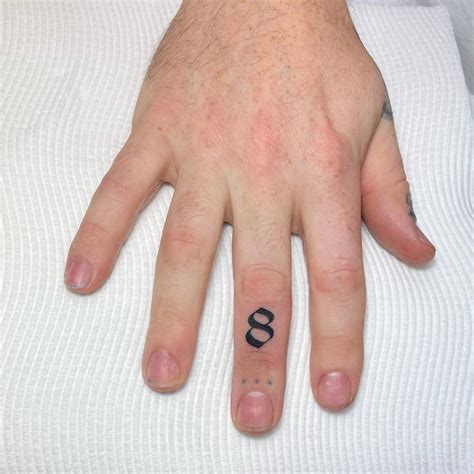 finger tattoos number