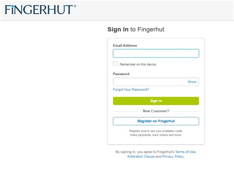fingerhut login