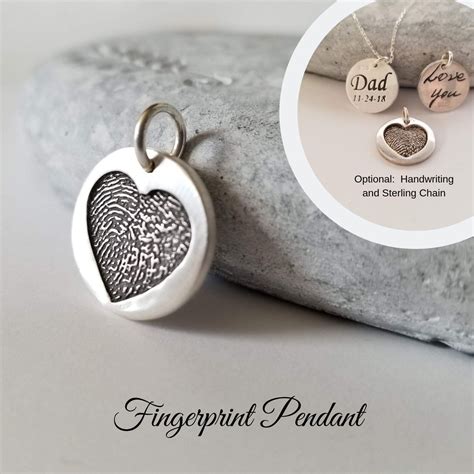 fingerprint jewelry deceased loved one