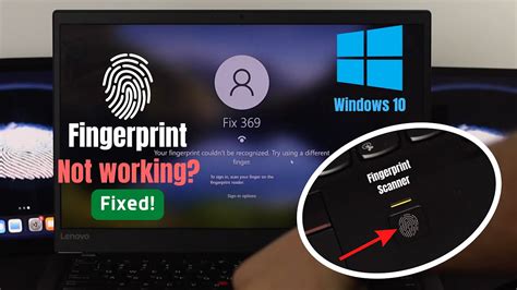 fingerprint scanner laptop not working