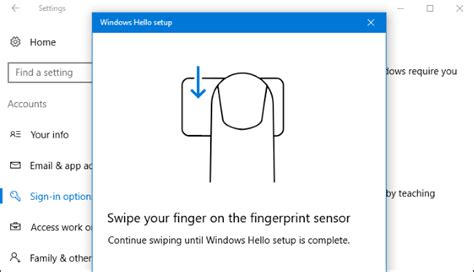 fingerprint test app windows
