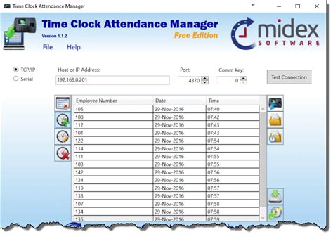 fingerprint time attendance software free