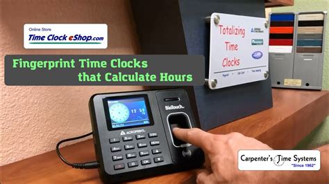 fingerprint time clock that calculates hours