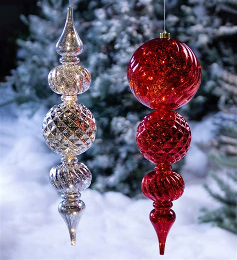 finial ornaments shatterproof
