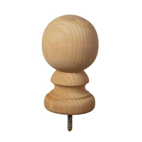 finials wood unfinished outdoor