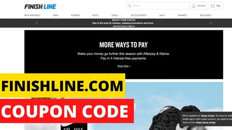 finish line coupon code 2020