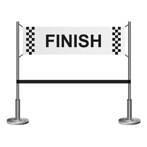 finish line sign in