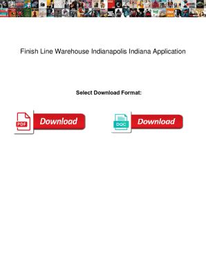 finish line warehouse application