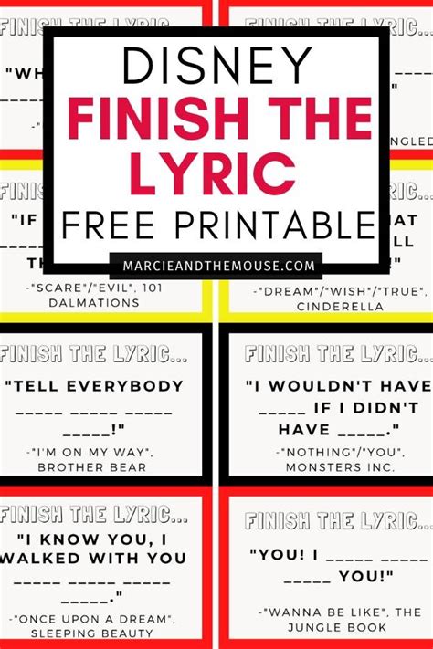 finish song lyrics trivia