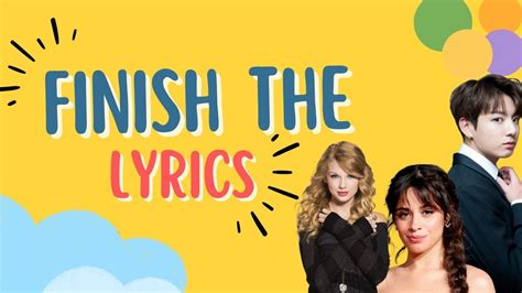 finish the lyric on youtube