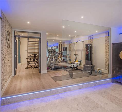 finished basement ideas with gym