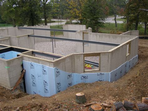 finishing basement poured concrete walls