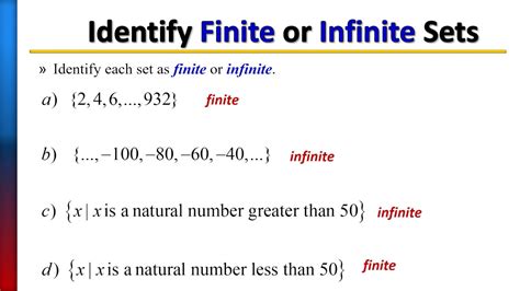 finite and infinite example
