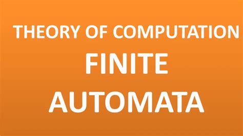 finite automata theory
