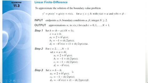 finite difference method matlab
