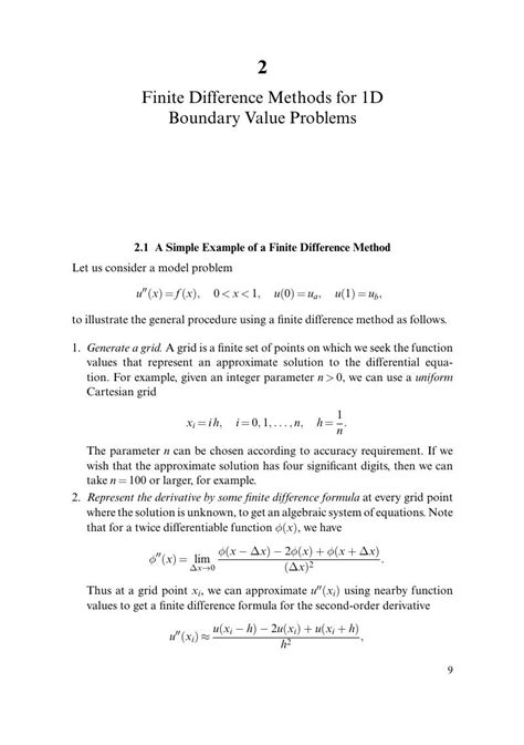 finite difference method solved examples pdf