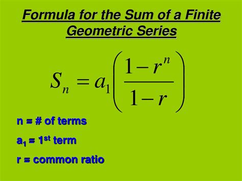 finite geometric series